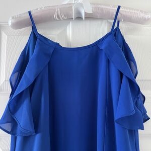 Blue strap dress